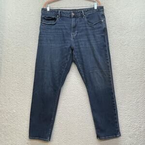 Bonobos Jeans Mens 35x28 Blue Straight Stretch Denim Organic Cotton Casual